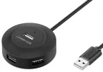 UGREEN CR106 Hub Adapter 4in1, 4xUSB, 1m (black)