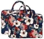 Wonder Briefcase Laptop 15-16 inches blue and camellias