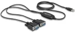 DELOCK USB kabelis A -> 2x D-Sub9 St/St 1.40m