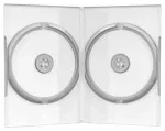 MediaRange DVD dėklas 2 diskams 14mm, matinis, tinkamas ma&scaron;ininiam naudojimui