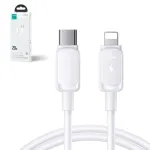 Joyroom Type-C - Lightning kabelis Multi-Color sērija Kabelis A14, 30W, 480mb/s, 1.2m, White (S-CL020A14)