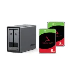 UGREEN NASync DXP2800 NAS sistema 2 lizdų 16TB su 2x Seagate IronWolf ST8000VN002 8 TB