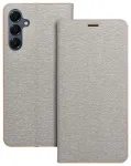 LUNA knyginio tipo telefono dėklas Samsung Galaxy A16 5G (A166) sidabrinis