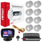 Parking assistant system LED-GRAF 8 sensor silver