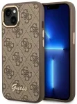 Guess GUHCP14MHG4SHW iPhone 14 Plus 6,7" brązowy|brown hard case 4G Vintage Gold Logo