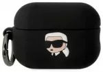 Karl Lagerfeld case for Airpods Pro 2 KLAP2RUNIKK black 3D Silicone NFT Karl