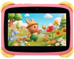 Blackview Link 1 Kids Mini WiFi6 7-inch 1024x600 HD+ 60Hz RK3562 2.0Hz 3GB+32GB 3000mAh Cam 2MP 5MP Stylus glass protector Handle Stand design Android 16 Sweet Pink