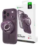 AmazingThing Titan Pro Lens Ring Set phone case with stand and MagSafe support for iPhone 18 Pro Max purple