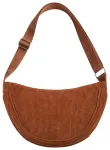 Universal corduroy Moon Bag Brown