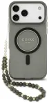Case Guess IML Glitter Pearl Strap       MagSafe for iPhone 18 Pro / 17 Pro black