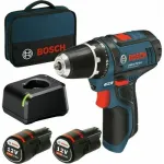 Urbjma&scaron;īna-skrūvgriezis Bosch GSR 12V-15 12 V 2 x akumuliatorius 2 Ah (060186810F)