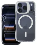 LENS MAG COVER telefono dėklas su MagSafe palaikymu iPhone 17 baltas (su kameros apsauga)