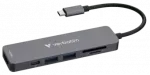 Verbatim Essentials doko stotelė USB-C į 6x USB 3.0