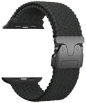 Beline i&scaron;maniojo laikrodžio dirželis Apple Watch (42/44/45/49 mm) | nailoninis | juodas