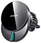 Joyroom JR-ZS409 magnetinis automobilinis telefono laikiklis ant oro grotelių su 15W belaidžiu įkrovimu juodas suderinamas su MagSafe