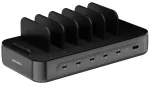 4smarts Team kelioninis įkroviklis | 100W | USB-C, USB-A | su kabelių rinkiniu komplekte | juodas