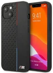BMW M kolekcija BMHCP13STRTBK Back Case Aizmugurējais Ādas Apvalks Telefonam Apple iPhone 13 Mini