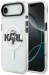 Karl Lagerfeld IML Karl Sketch Logo MagSafe Case Aizsargapvalks priek&scaron; iPhone Air / caurspīdīgs