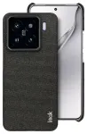(Black, for Xiaomi 15) Imak Ruiyi Series Cloth Texture PU + PC Phone Case, for Xiaomi 15 Pro, for Xiaomi 15, for Xiaomi 14T Pro, for Xiaomi 14T, for X