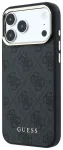 Guess PU Leather 4G Gold Frame MagSafe Case Aizsargapvalks priek&scaron; iPhone 18 Pro Max / melns