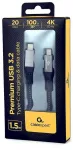 Gembird CCBP-USB3-CMCM100 USB Type-C uz USB Type-C kabelis USB 3.2 1.5m
