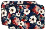 Wonder Sleeve Laptop 13-14 inches blue and camellias