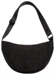 Universal corduroy Moon Bag Black