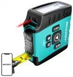 Mileseey DT20 Laser Distance Measurer with a 40-meter measuring tape