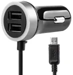 AMiO PCH PRO-01 automobilinis įkroviklis | 12W | USB-A, Micro-USB | su Micro-USB laidu komplekte
