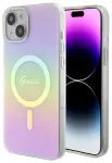 Guess IML Iridescent MagSafe Back Case Aizsargapvalks Priek&scaron; Apple iPhone 15 Plus