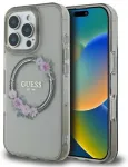 Guess IML Flowers Wreath MagSafe Case Aizsargapvalks Priek&scaron; Apple iPhone 16 Pro Max