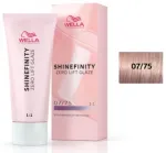 Wella Professionals Shinefinity Zero Lift Glaze 07/75 Raspberry Latte Gēla matu krāsa 60 ml