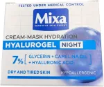 Mixa Hyalurogel Night Moisturizing Night Cream-Mask Nakts mitrino&scaron;s krēms-maska 50 ml