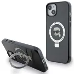 Karl Lagerfeld KLHMP15MHMRSKHK Ring Stand Karl He Aizsargapvalks priek&scaron; iPhone 15 Plus/14 Plus 6.7" / melns