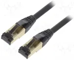 Gembird PP8-LSZHCU-BK-2M Patch Cord S/FTP Cat.8 2 m LSZH / melns