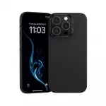 Benks Magnetic Armor Air Kevlar PC Frame 600D telefono dėklas iPhone 16 Pro juodas