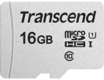SD microSD kortelė 16GB Transcend SDHC USD300S-A su adapteriu