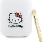 Hello Kitty HKA23DKHSH Airpods 1|2 dėklas baltas silikoninis 3D Kitty Head