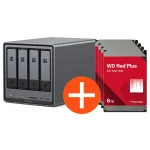 UGREEN NASync DXP4800 Plus NAS sistema 4 lizdų 24TB įskaitant 4x WD WD60EFPX NAS kietieji diskai - 6 TB