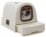 Box with lid for cat litter 51x38,5x40cm cream