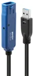 USB kabelis Lindy USB-A - USB-A 20 m Black (43361)