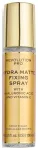 Revolution Pro, Hydra-Matte, Hialurono rūg&scaron;tis, Matuojantis makiažo fiksatorius, 100 ml