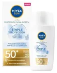 Nivea Sun Triple Protection Ypač lengvas veido skystis SPF50 40ml