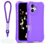 Safepop telefono dėklas su dirželiu iPhone 17 violetinis
