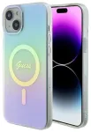 Guess IML Iridescent MagSafe Back Case Aizsargapvalks Priek&scaron; Apple iPhone 15 Plus
