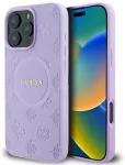 Guess GUHMP16XPSAPSMEU Hardcase Saffiano Peony Classic Logo Aizsargapvalks priek&scaron; iPhone 16 Pro Max 6.9" / violets