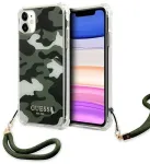 Guess GUHCN61KSARKA Camo Collection Aizsargapvalks priek&scaron; iPhone 11 6,1" / Xr / haki