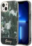 Guess GUHCP14SHGJGHA Jungle Collection Aizsargapvalks priek&scaron; iPhone 14 / 15 / 13 6.1" / zaļ&scaron;