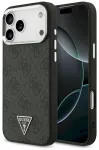 Guess 4G Triangle Logo MagSafe Aizsargapvalks priek&scaron; iPhone 18 Pro Max / 17 Pro Max / melns-sudraba