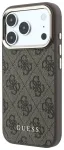 Guess PU Leather 4G Gold Frame MagSafe Case Aizsargapvalks priek&scaron; iPhone 18 Pro Max / brūns